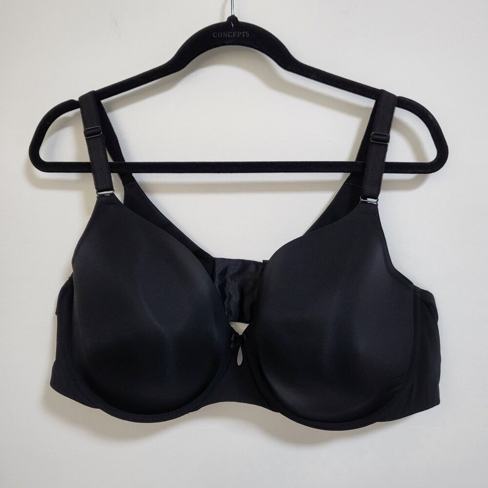 TORRID Curve T-Shirt Bra Womens 48D Black Lightly Lined Underwire Plus Size
